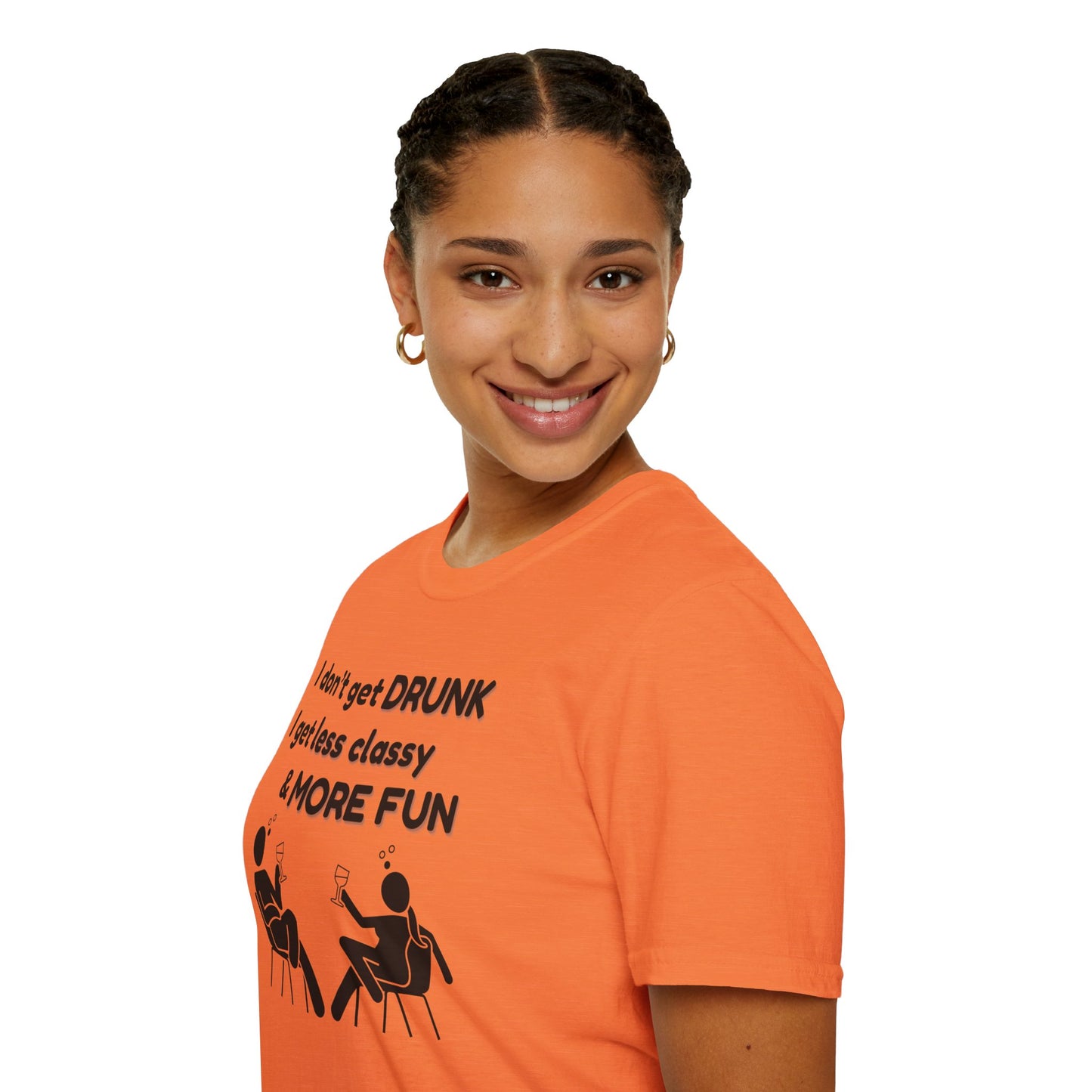 Less Classy More Fun, Unisex Softstyle T-Shirt
