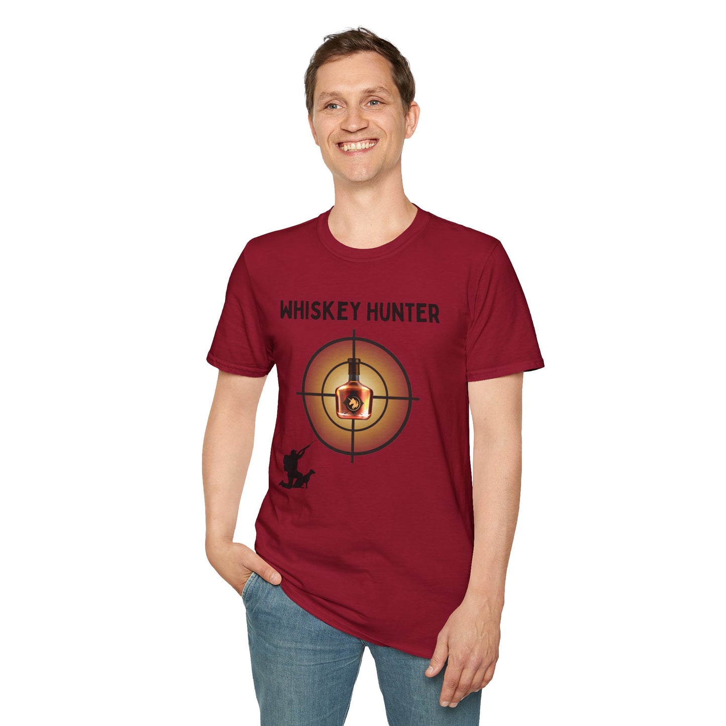 Whiskey Hunter Unisex Softstyle T-Shirt - For Hunting Enthusiasts
