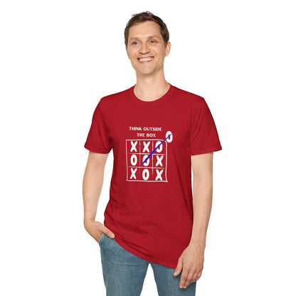 Think Outside the Box Unisex T-Shirt - Creative & Motivational Graphic Tee