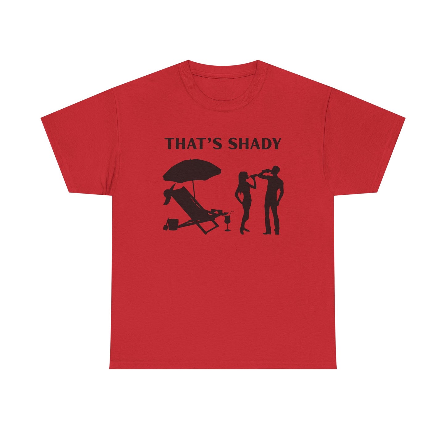 Funny Summer Tee, That's Shady Quote T-Shirt, Beach Dad Gift, Pool Party Outfits, Vacation Humor Tee, Unisex Cotton Shirt