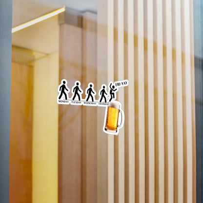 Friday Beer, Kiss-Cut Vinyl Decals