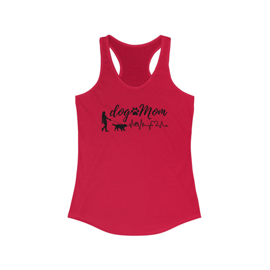 Dog Mom Racerback Tank Top - Perfect Gift for Pet Lovers