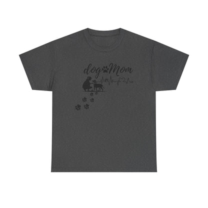 Cute Dog Mom Unisex Heavy Cotton Tee - Perfect Gift for Dog Lovers
