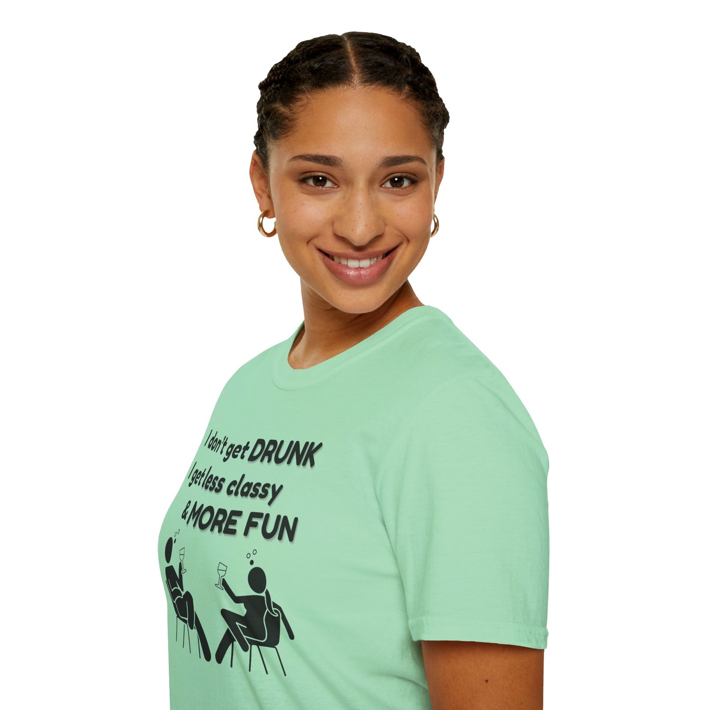 Less Classy More Fun, Unisex Softstyle T-Shirt