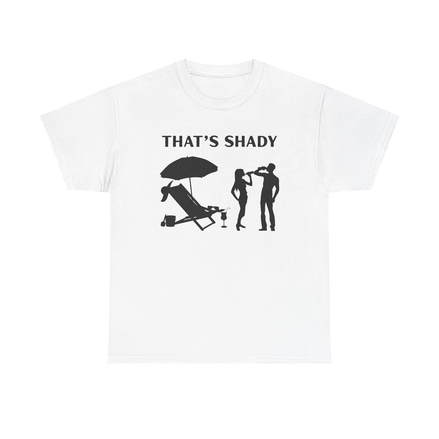 Funny Summer Tee, That's Shady Quote T-Shirt, Beach Dad Gift, Pool Party Outfits, Vacation Humor Tee, Unisex Cotton Shirt