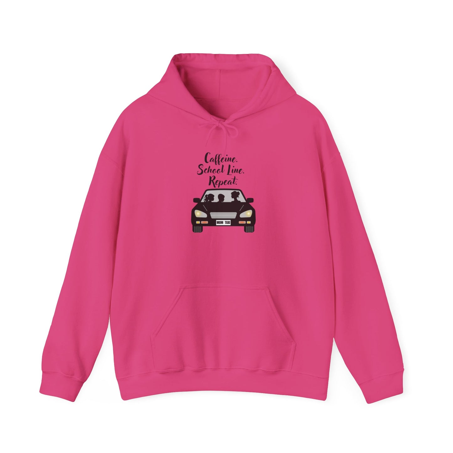 Caffeine, Car, Time Repeat Hoodie | Cozy Unisex Sweatshirt for Coffee Lovers