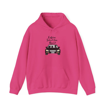Caffeine, Car, Time Repeat Hoodie | Cozy Unisex Sweatshirt for Coffee Lovers