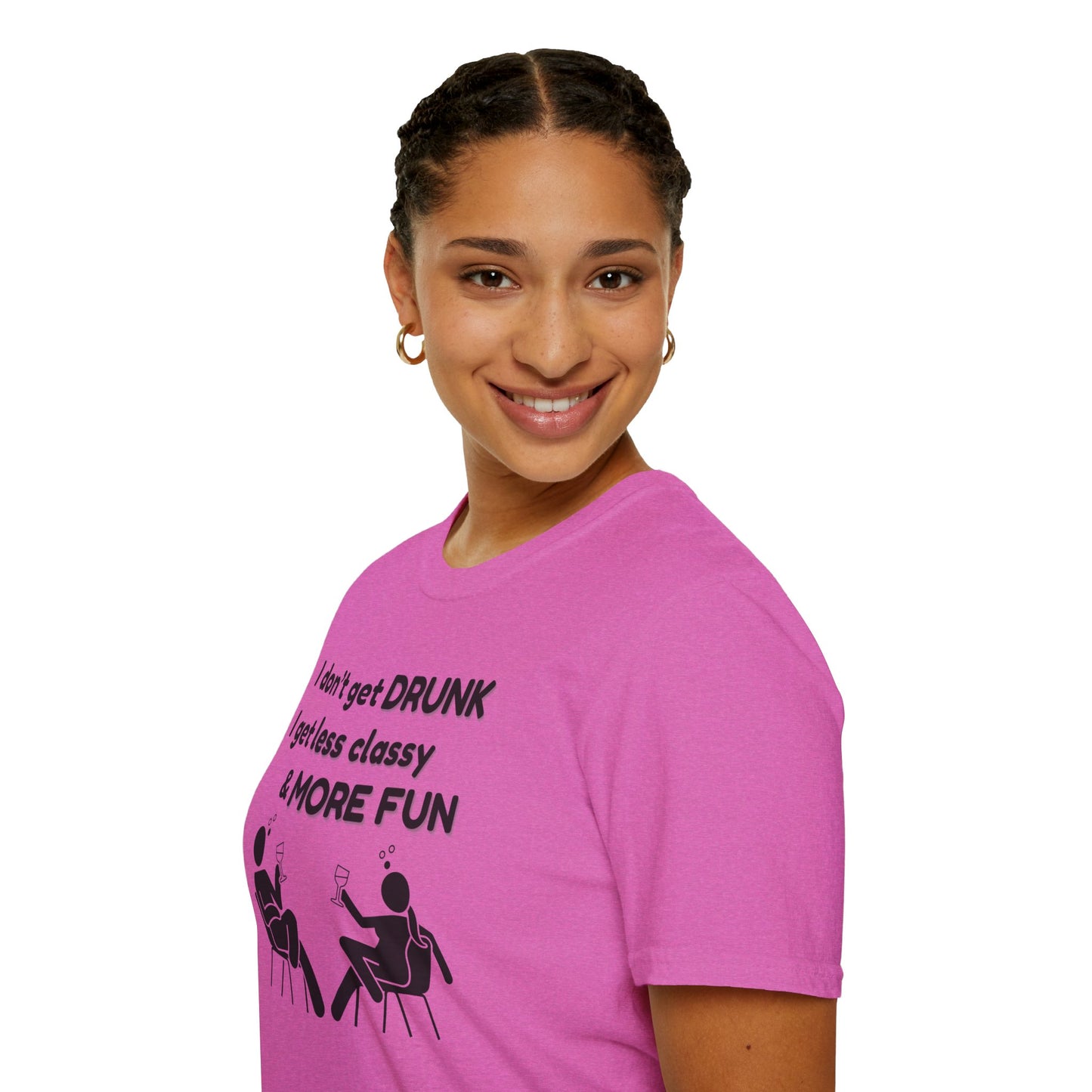 Less Classy More Fun, Unisex Softstyle T-Shirt