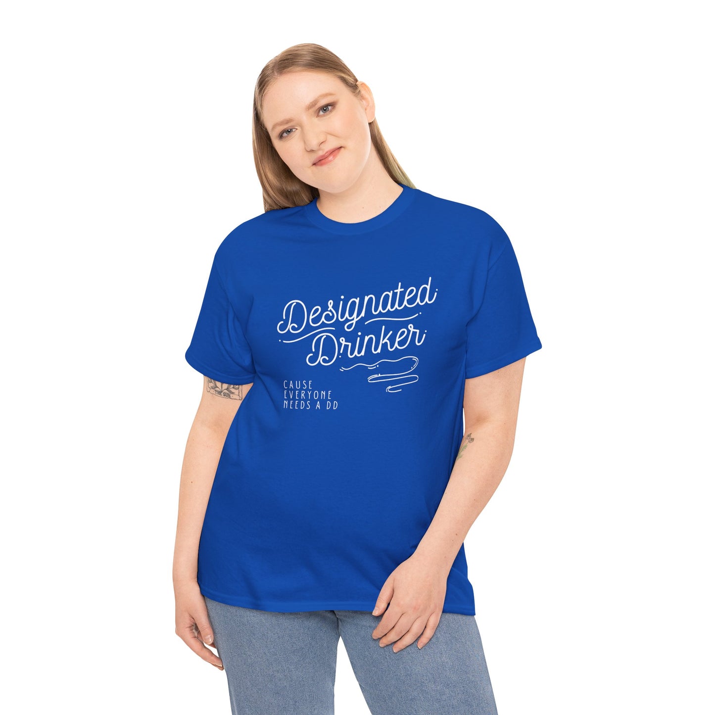DD Designated Drinker Unisex Heavy Cotton Tee - Perfect for Parties & Gatherings