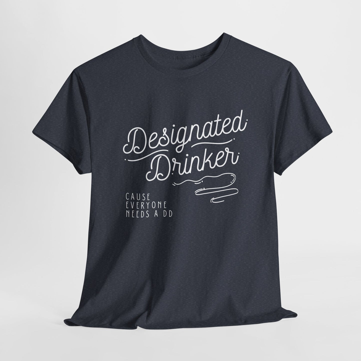 DD Designated Drinker Unisex Heavy Cotton Tee - Perfect for Parties & Gatherings