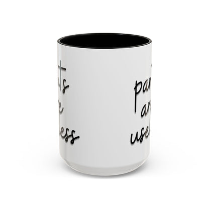 Pants are useless, Accent Coffee Mug (11, 15oz)