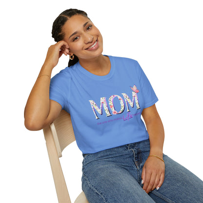 Floral Butterfly MOM T-Shirt - Perfect Gift for Mother's Day