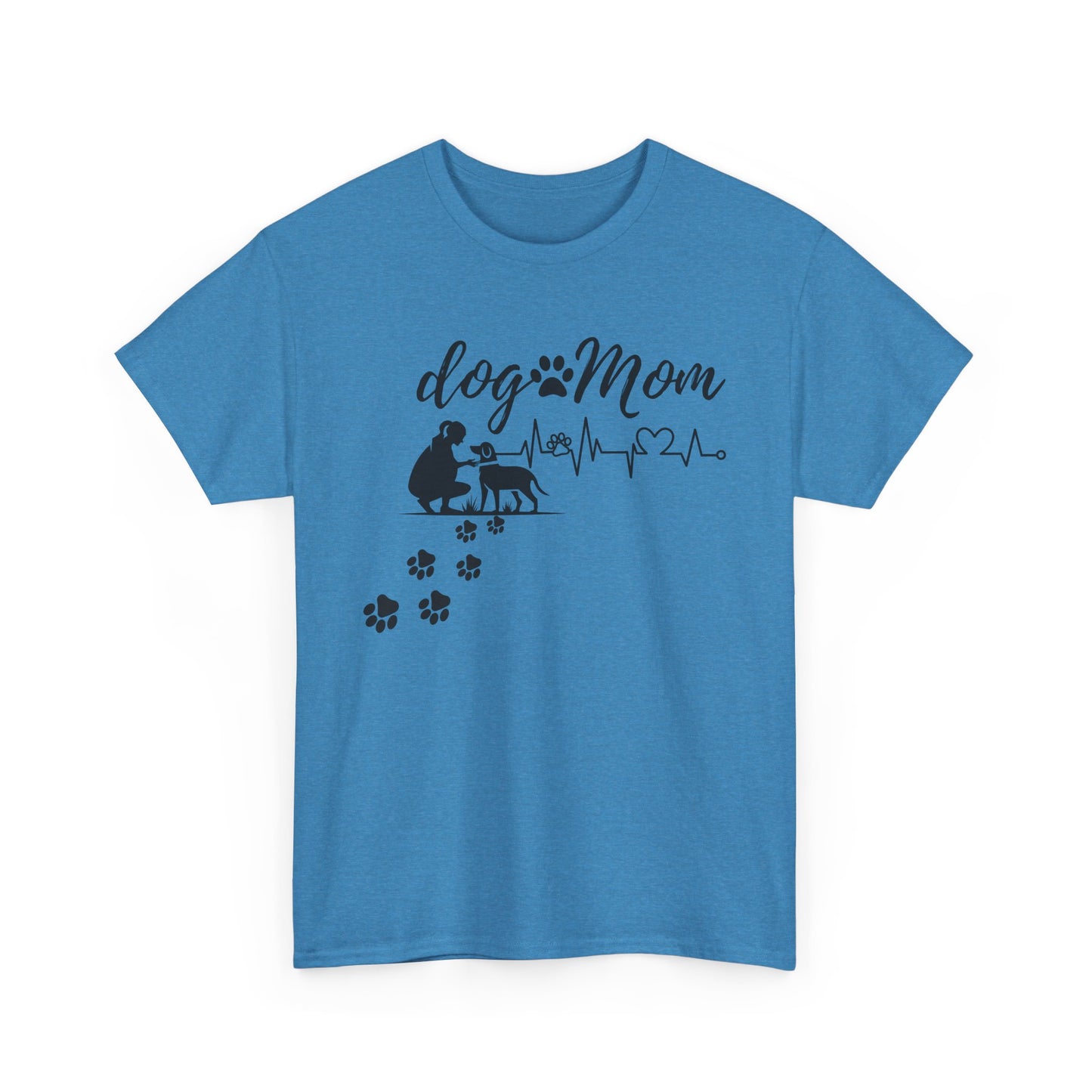Cute Dog Mom Unisex Heavy Cotton Tee - Perfect Gift for Dog Lovers