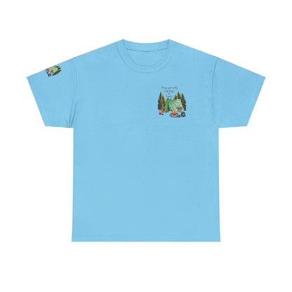 Fucking In Tents  - Outdoor Adventure Camping Tee - Unisex Heavy Cotton Shirt with Nature Design