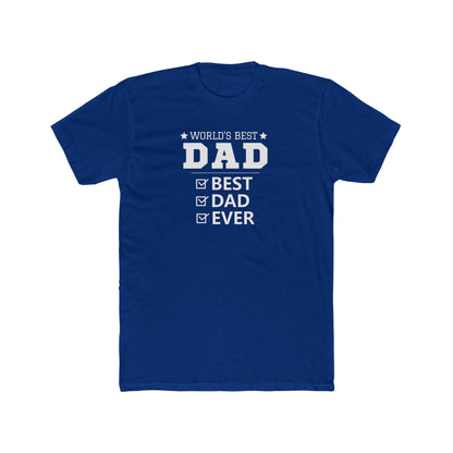 World's Best Dad Unisex Cotton Crew Tee – Perfect Father's Day Gift