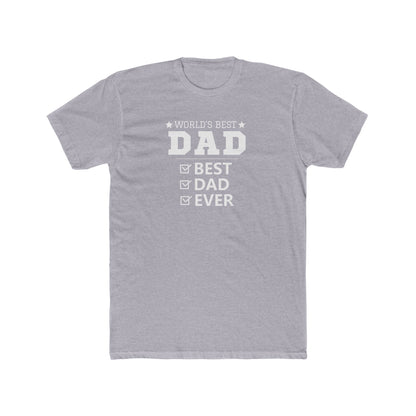 World's Best Dad Unisex Cotton Crew Tee – Perfect Father's Day Gift