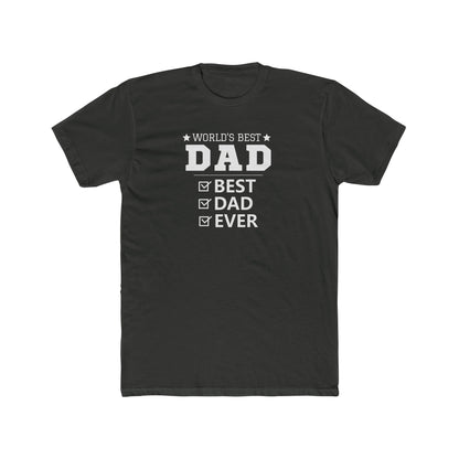 World's Best Dad Unisex Cotton Crew Tee – Perfect Father's Day Gift