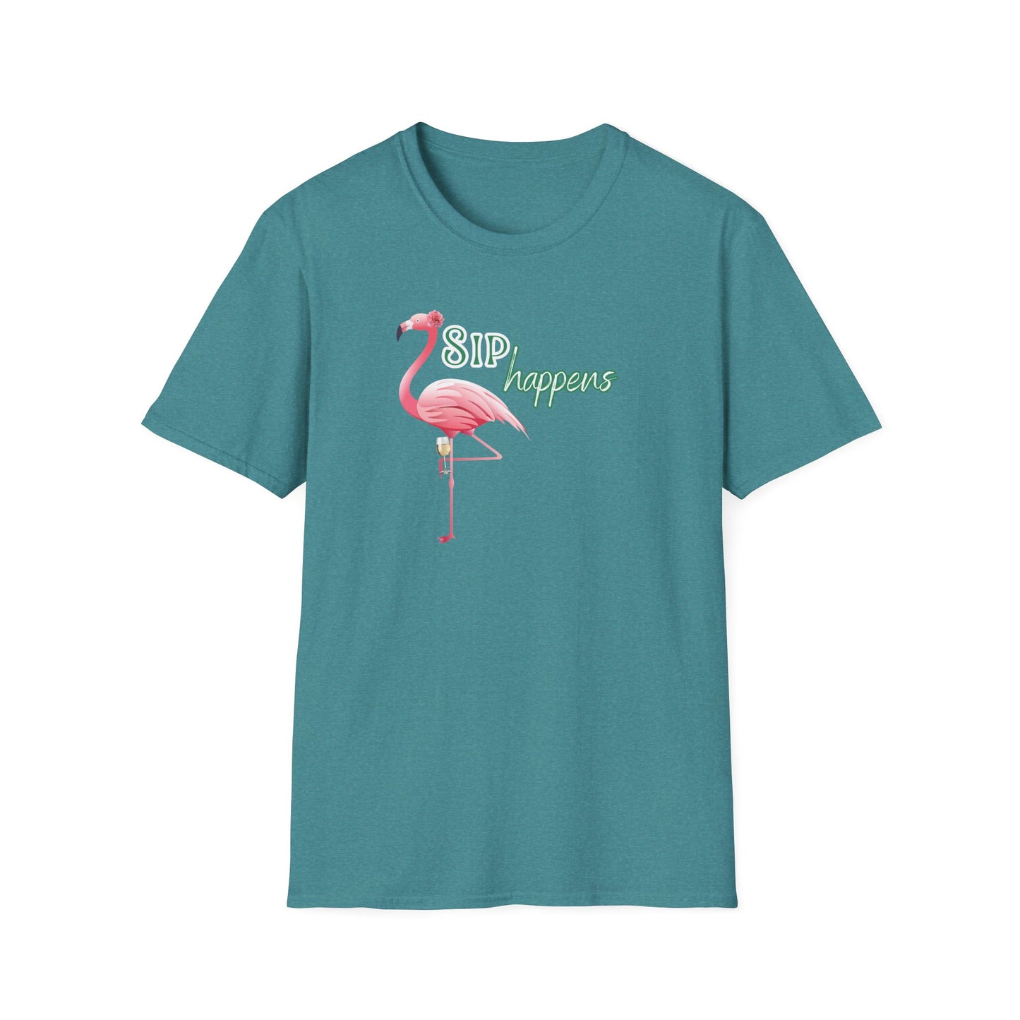 Sip Happens, Unisex Softstyle T-Shirt