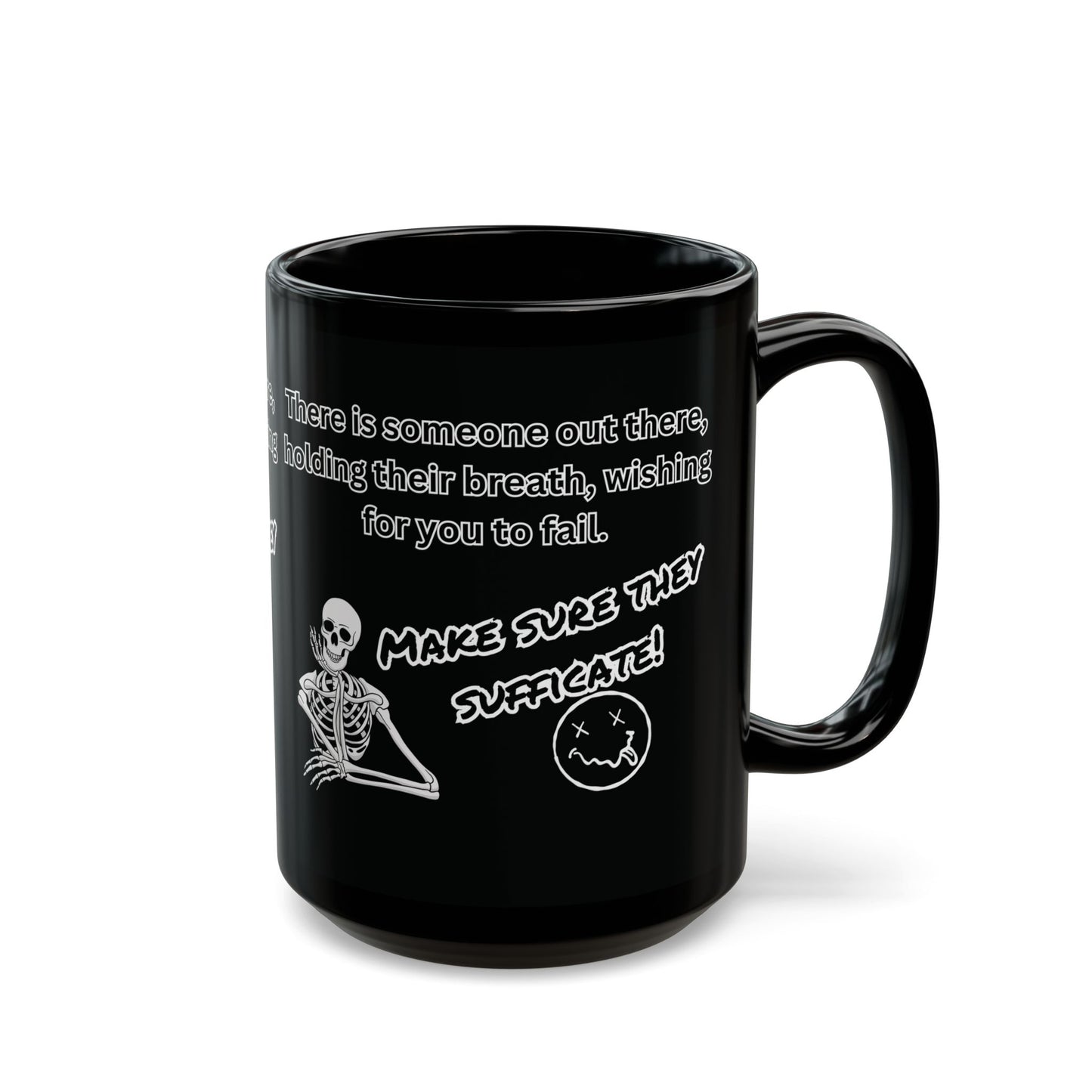 Skeleton, Black Mug (11oz, 15oz)