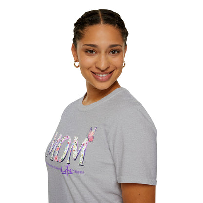 Floral Butterfly MOM T-Shirt - Perfect Gift for Mother's Day