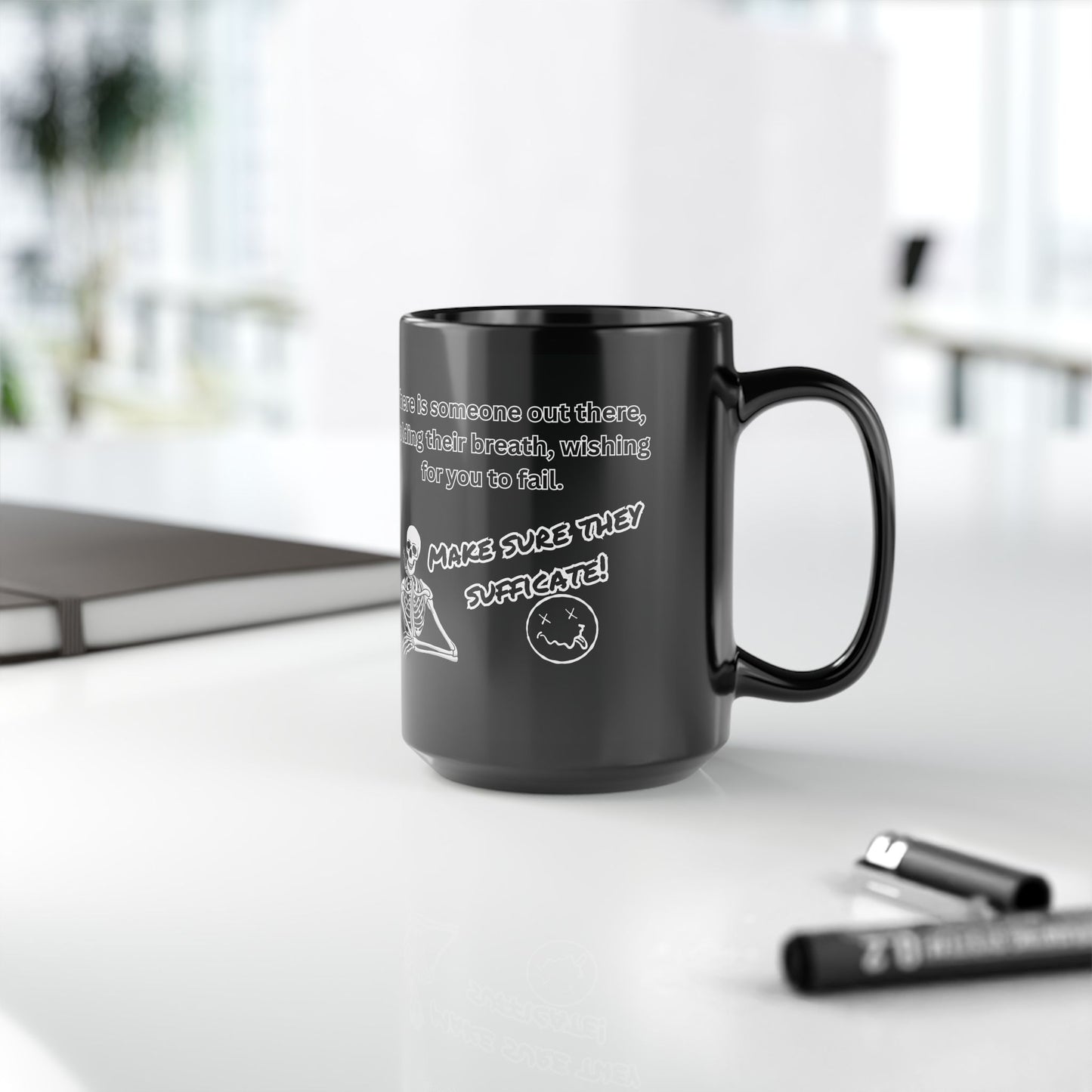 Skeleton, Black Mug (11oz, 15oz)