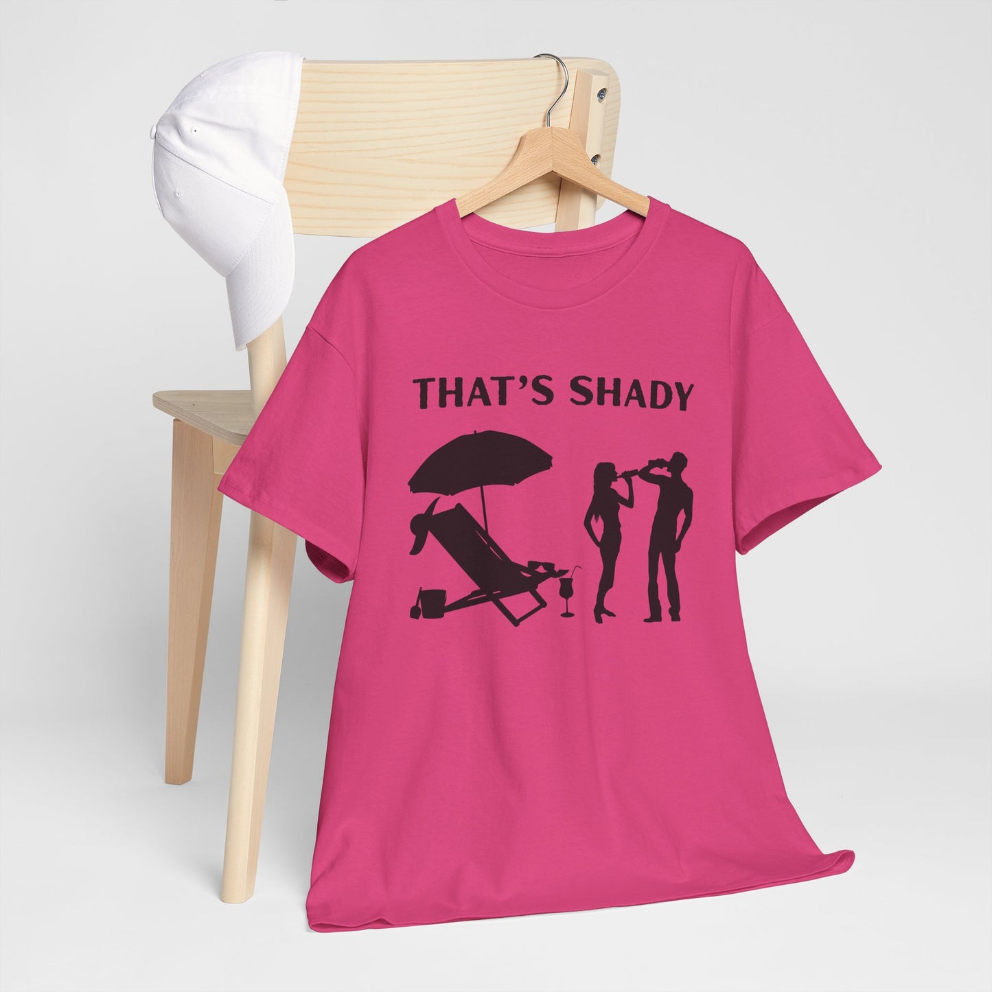 Funny Summer Tee, That's Shady Quote T-Shirt, Beach Dad Gift, Pool Party Outfits, Vacation Humor Tee, Unisex Cotton Shirt