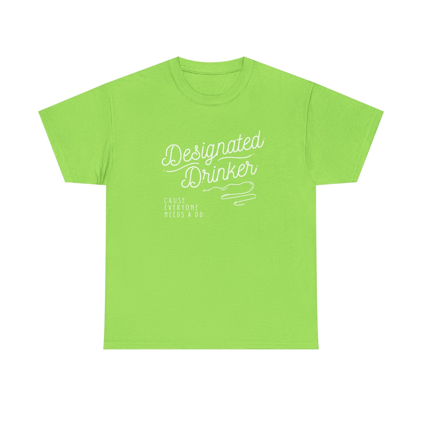 DD Designated Drinker Unisex Heavy Cotton Tee - Perfect for Parties & Gatherings