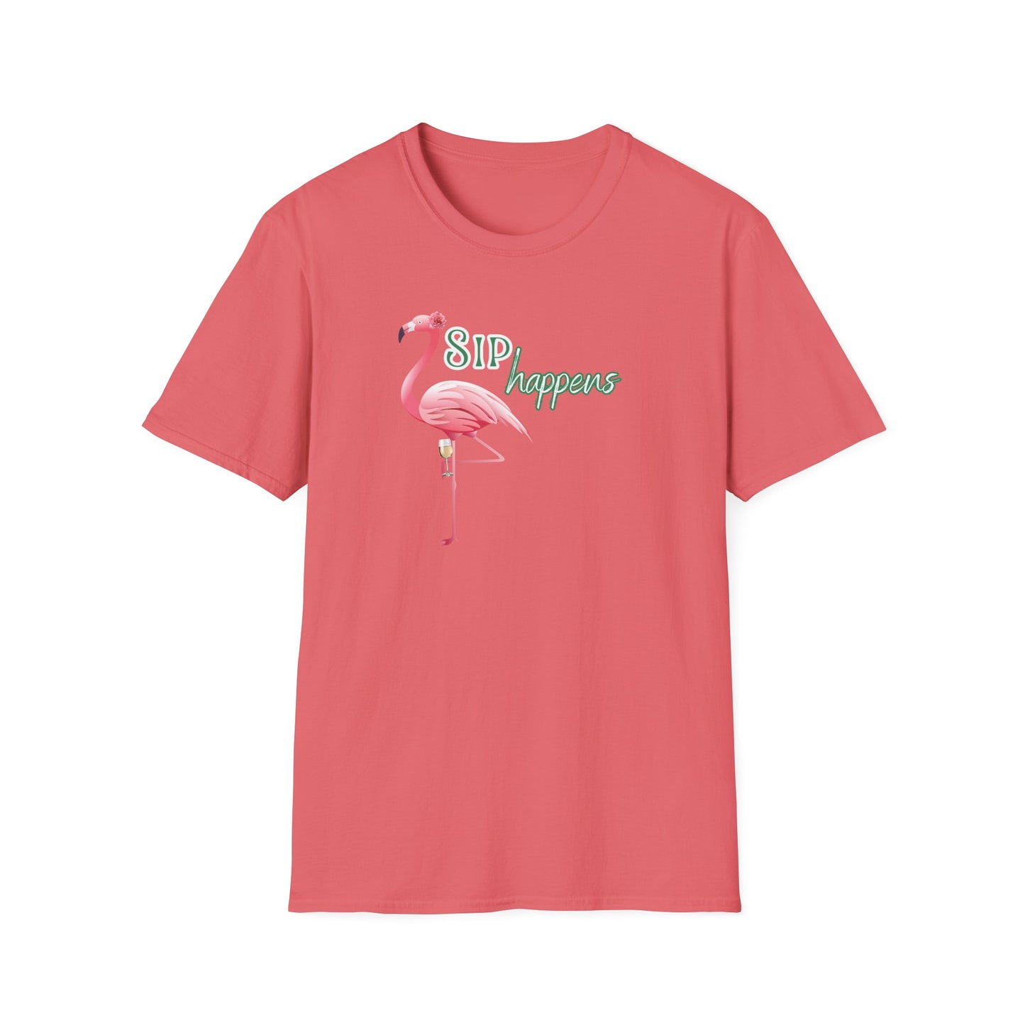 Sip Happens, Unisex Softstyle T-Shirt