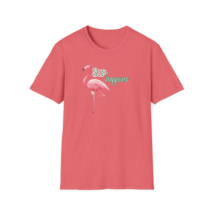 Sip Happens, Unisex Softstyle T-Shirt