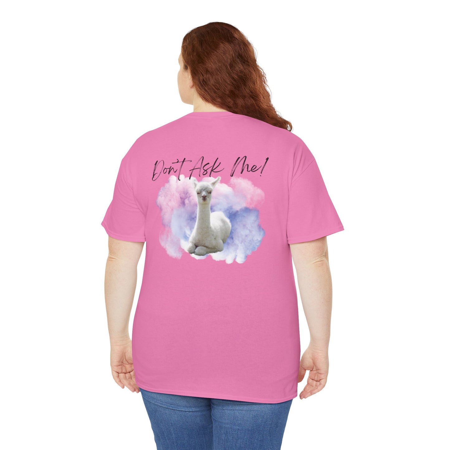 Funny Alpaca Tee, Unisex Cotton Shirt, Cute Animal Graphic Tee, Casual Wear, Gift for Animal Lovers, Birthday, Humor Apparel