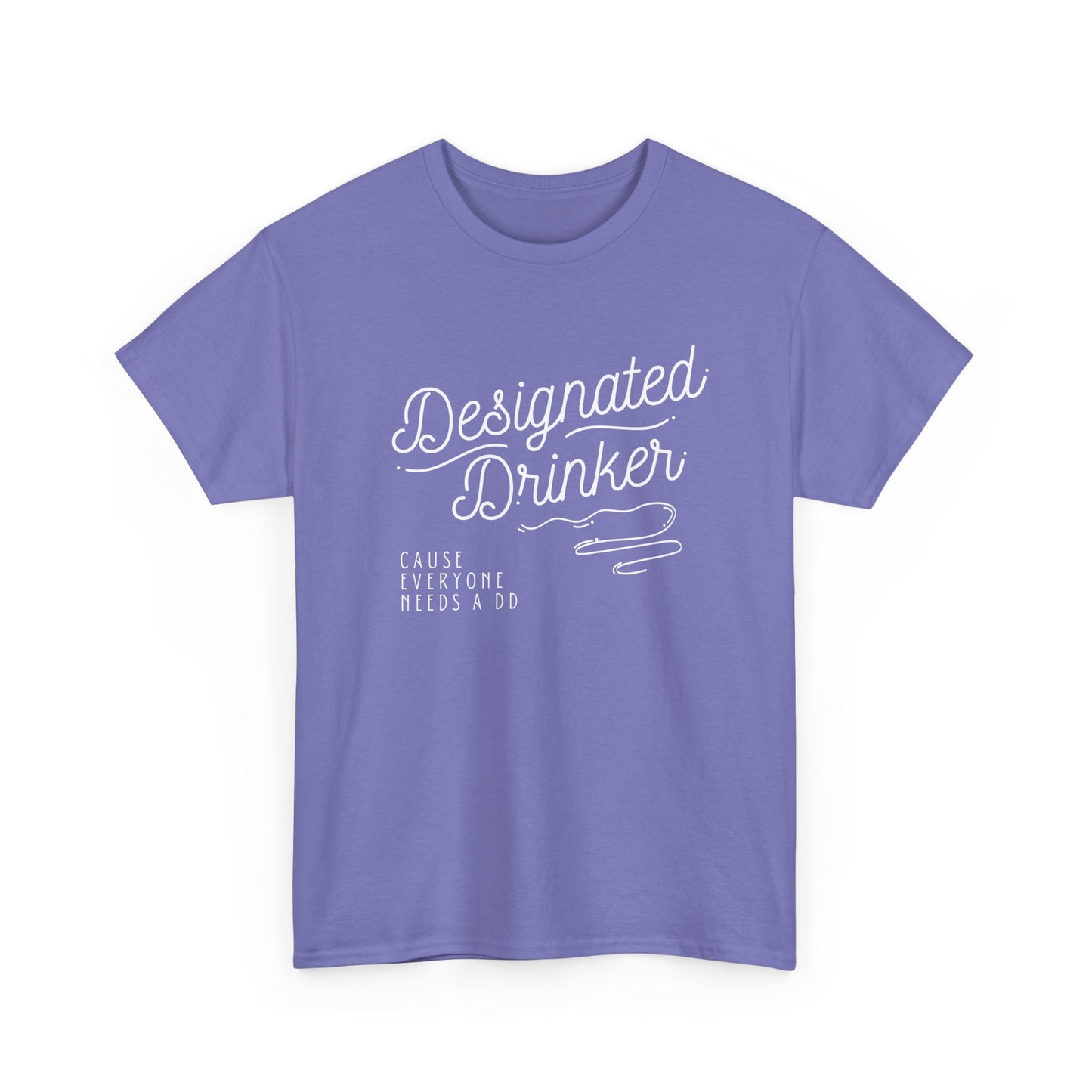 DD Designated Drinker Unisex Heavy Cotton Tee - Perfect for Parties & Gatherings