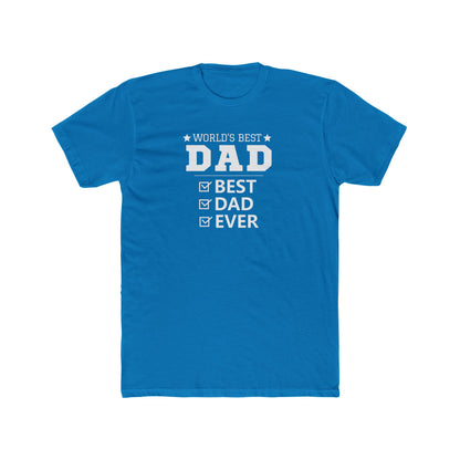 World's Best Dad Unisex Cotton Crew Tee – Perfect Father's Day Gift