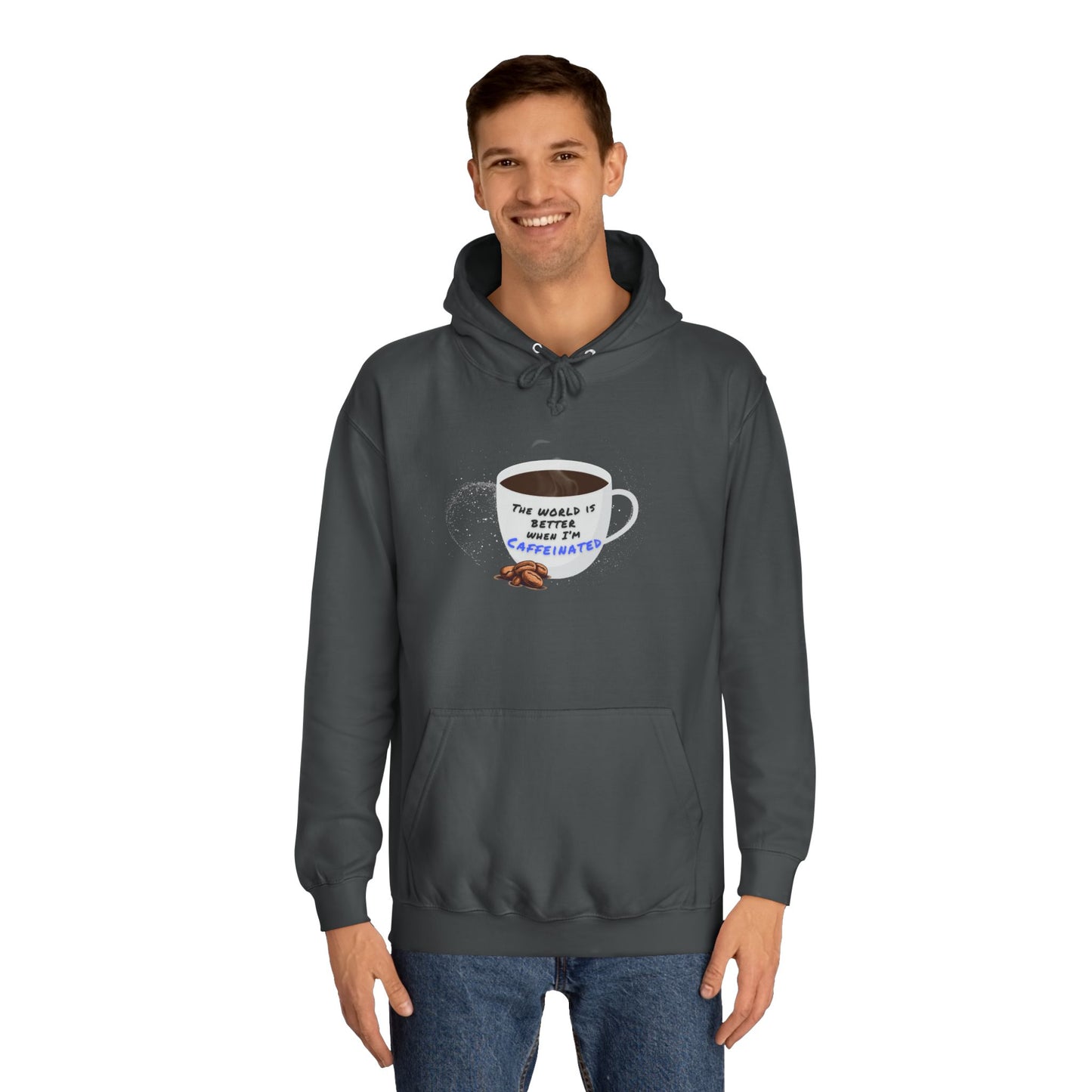 Caffeine Lover Hoodie - Unisex College Hoodie