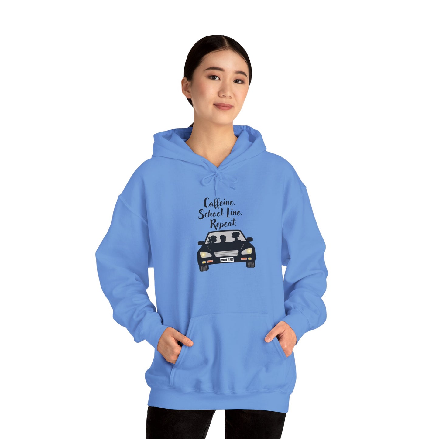 Caffeine, Car, Time Repeat Hoodie | Cozy Unisex Sweatshirt for Coffee Lovers