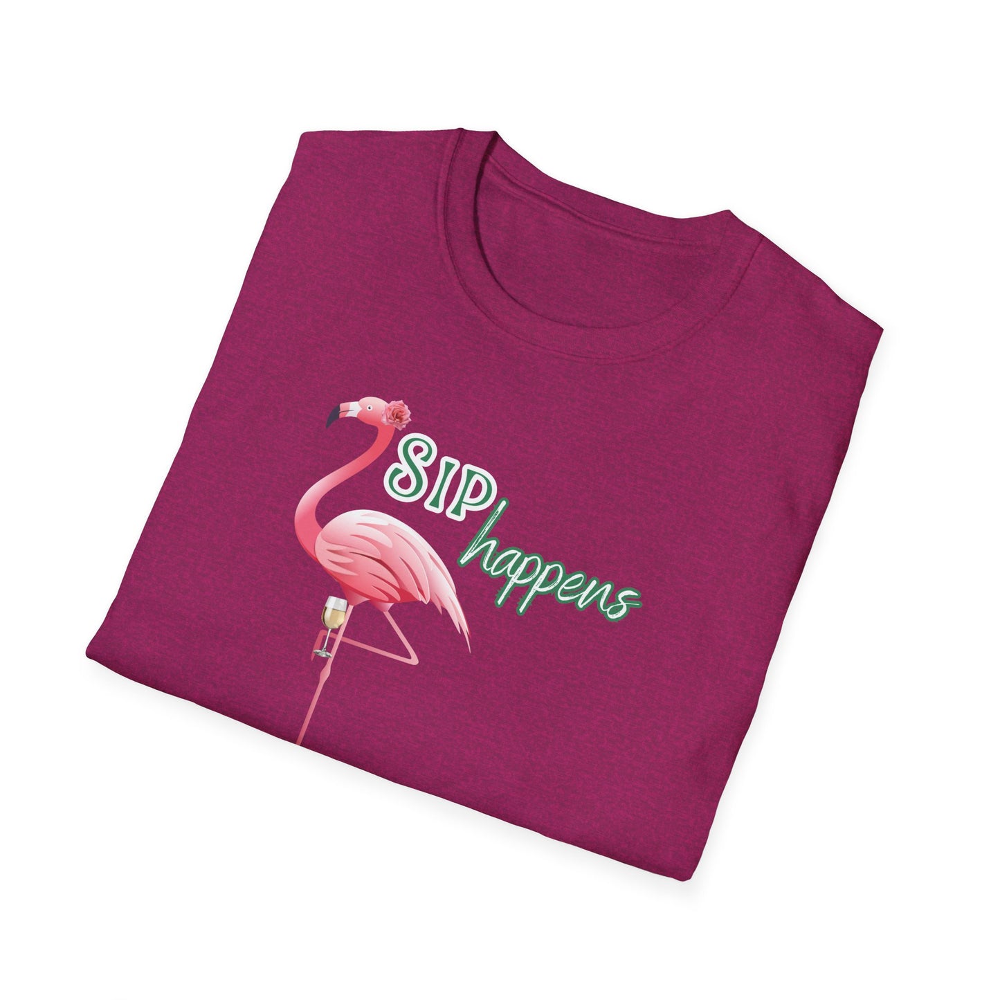 Sip Happens, Unisex Softstyle T-Shirt
