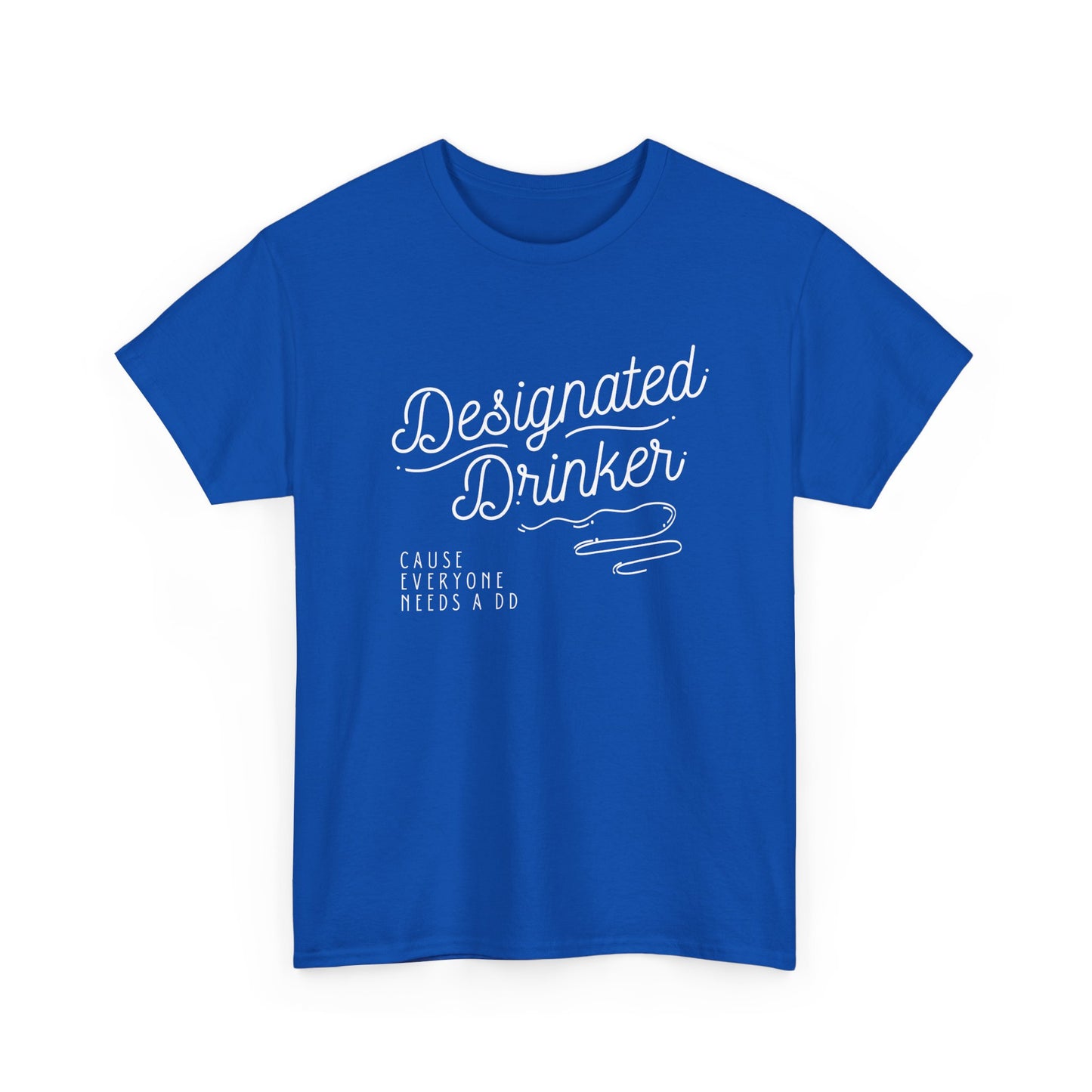 DD Designated Drinker Unisex Heavy Cotton Tee - Perfect for Parties & Gatherings