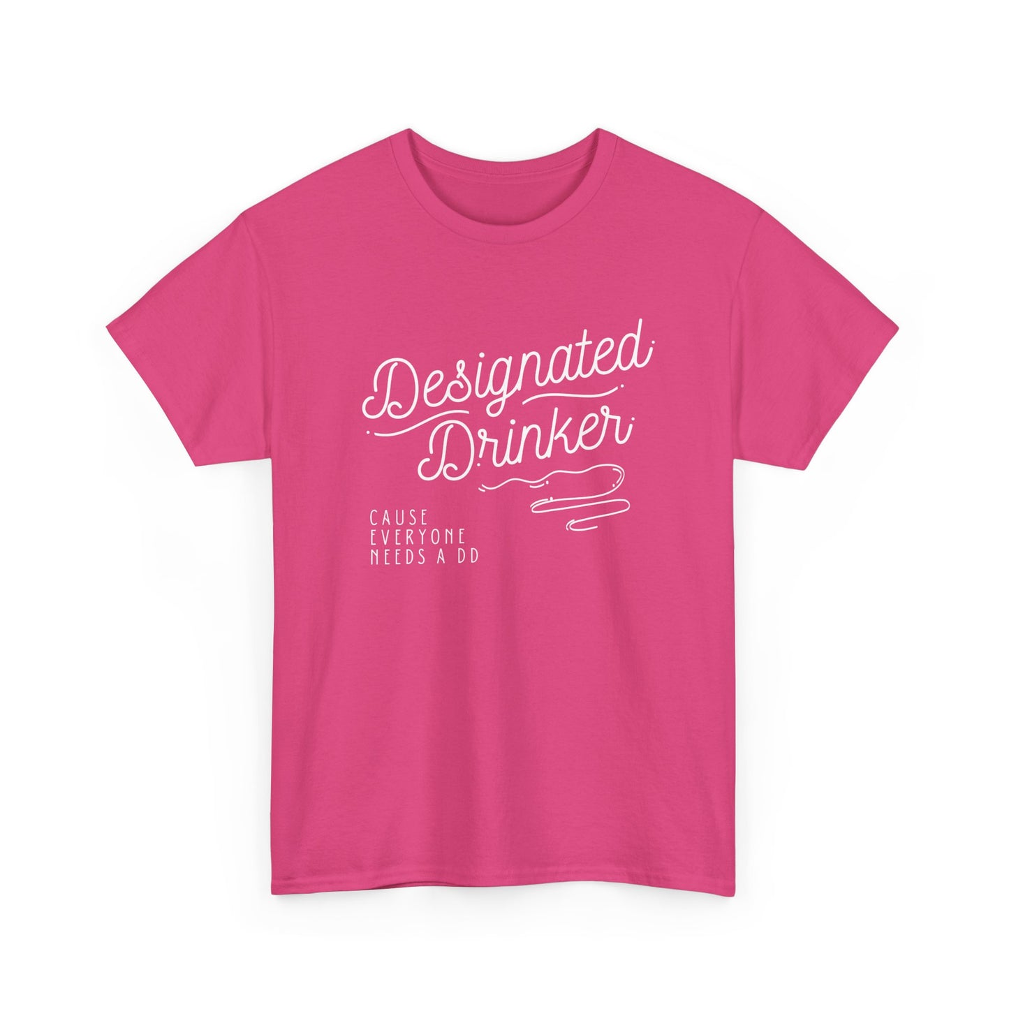 DD Designated Drinker Unisex Heavy Cotton Tee - Perfect for Parties & Gatherings