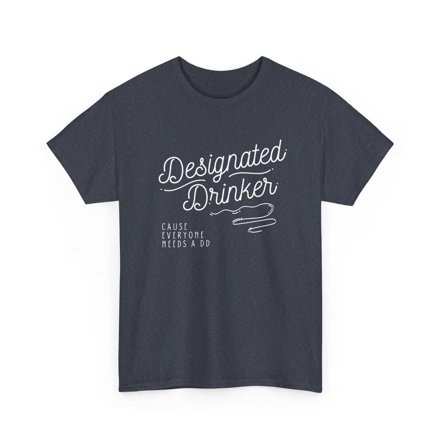 DD Designated Drinker Unisex Heavy Cotton Tee - Perfect for Parties & Gatherings