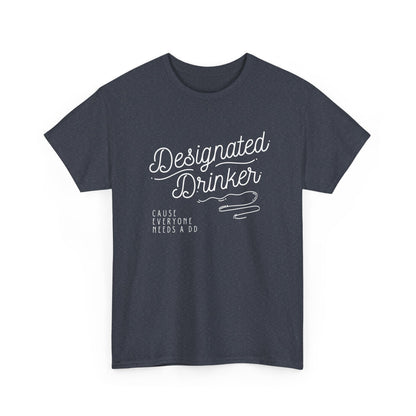 DD Designated Drinker Unisex Heavy Cotton Tee - Perfect for Parties & Gatherings