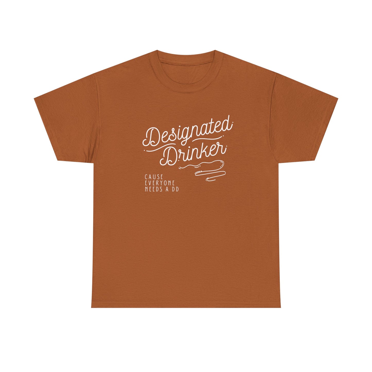 DD Designated Drinker Unisex Heavy Cotton Tee - Perfect for Parties & Gatherings