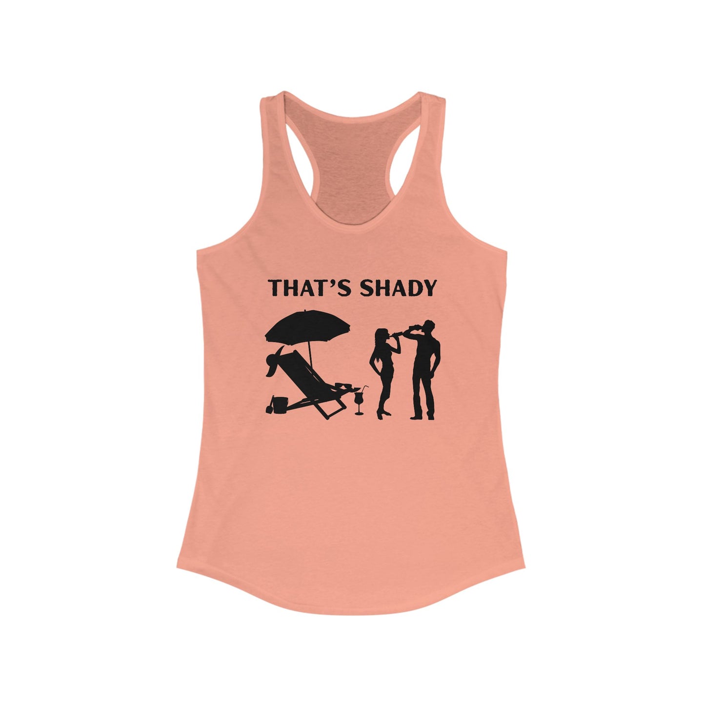 Funny Women's Racerback Tank Top - "That's Shady" Summer Tee