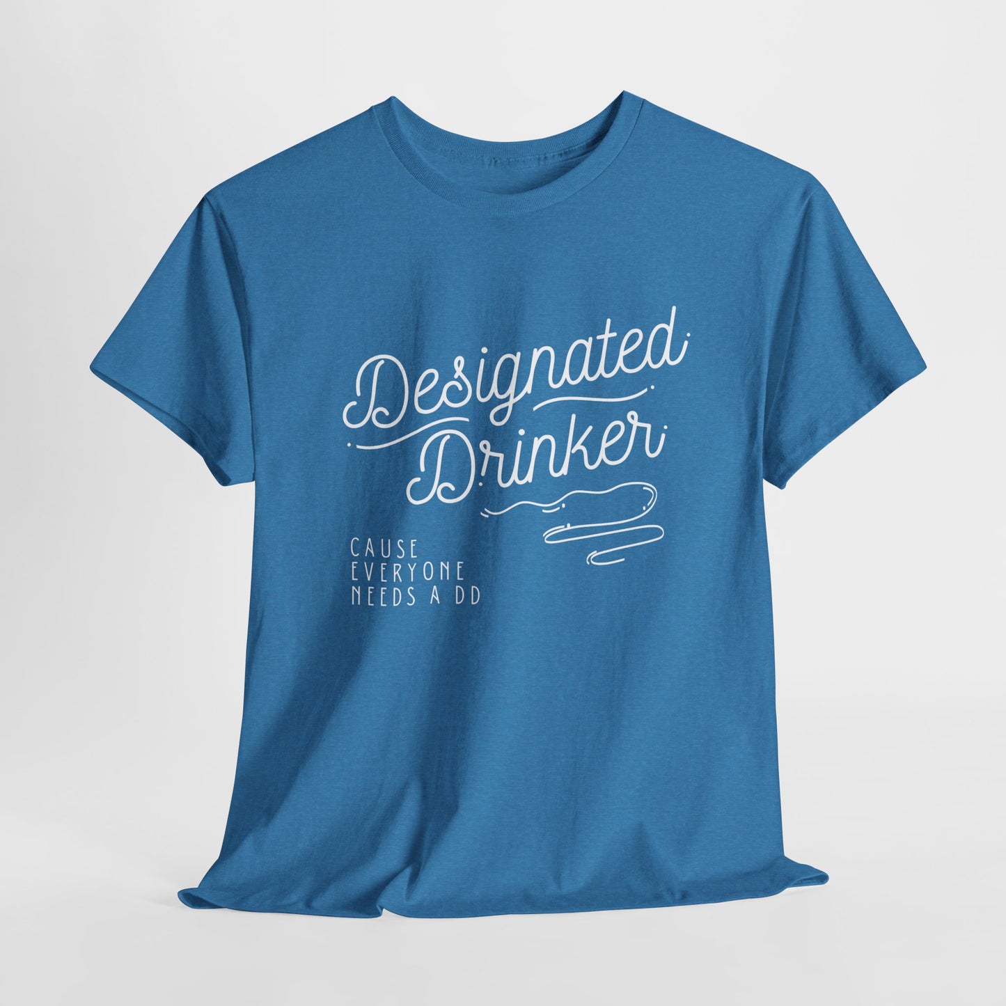 DD Designated Drinker Unisex Heavy Cotton Tee - Perfect for Parties & Gatherings