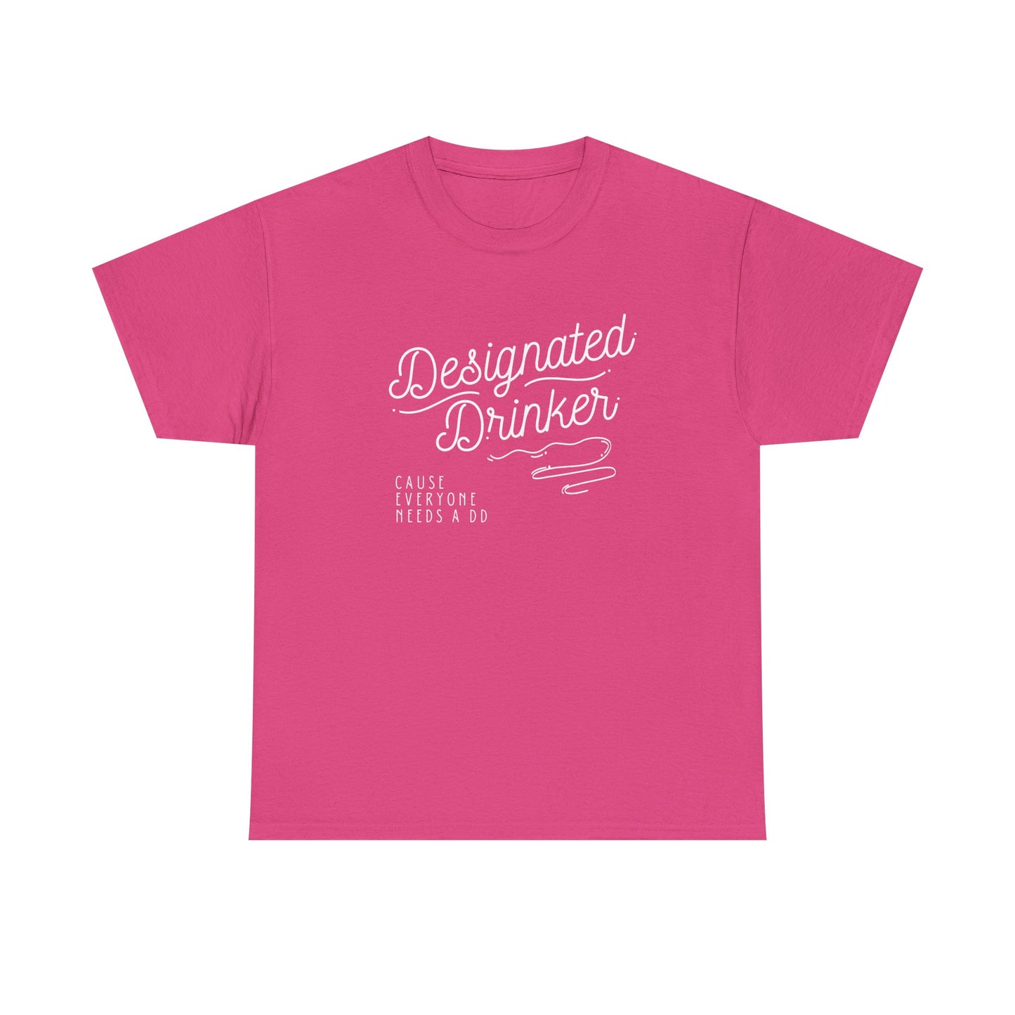 DD Designated Drinker Unisex Heavy Cotton Tee - Perfect for Parties & Gatherings