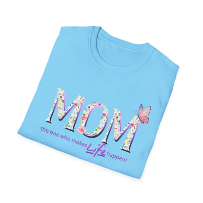 Floral Butterfly MOM T-Shirt - Perfect Gift for Mother's Day