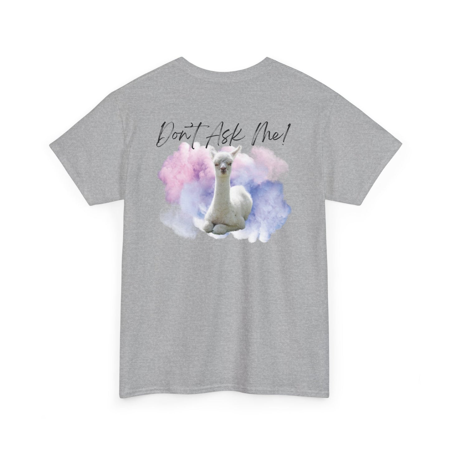 Funny Alpaca Tee, Unisex Cotton Shirt, Cute Animal Graphic Tee, Casual Wear, Gift for Animal Lovers, Birthday, Humor Apparel
