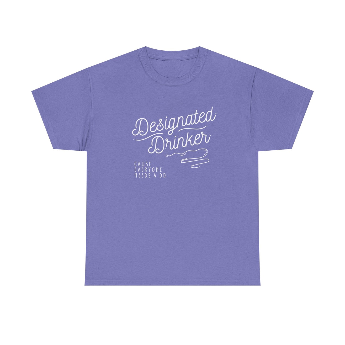 DD Designated Drinker Unisex Heavy Cotton Tee - Perfect for Parties & Gatherings