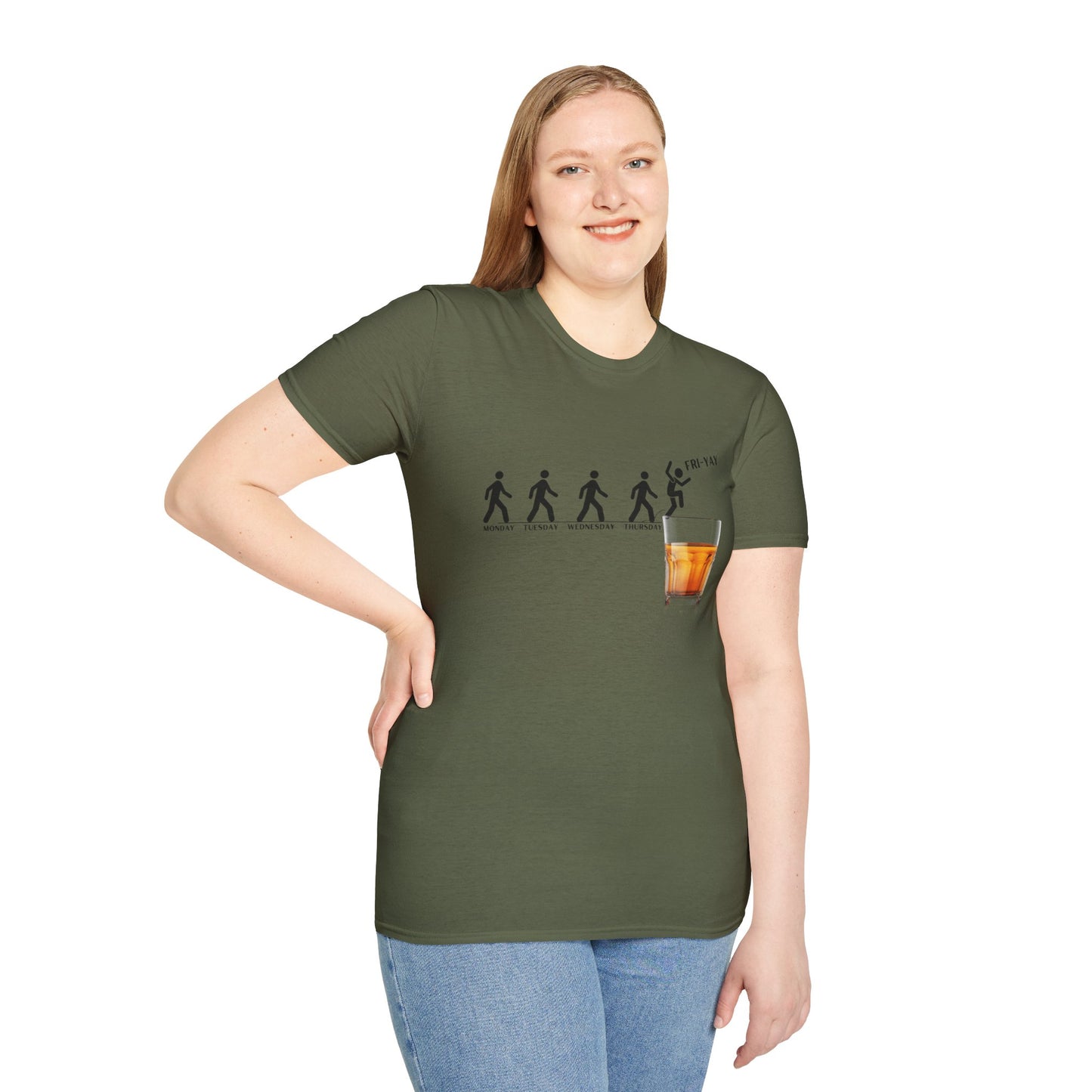 Fri-YAY Whiskey, Softstyle T-Shirt