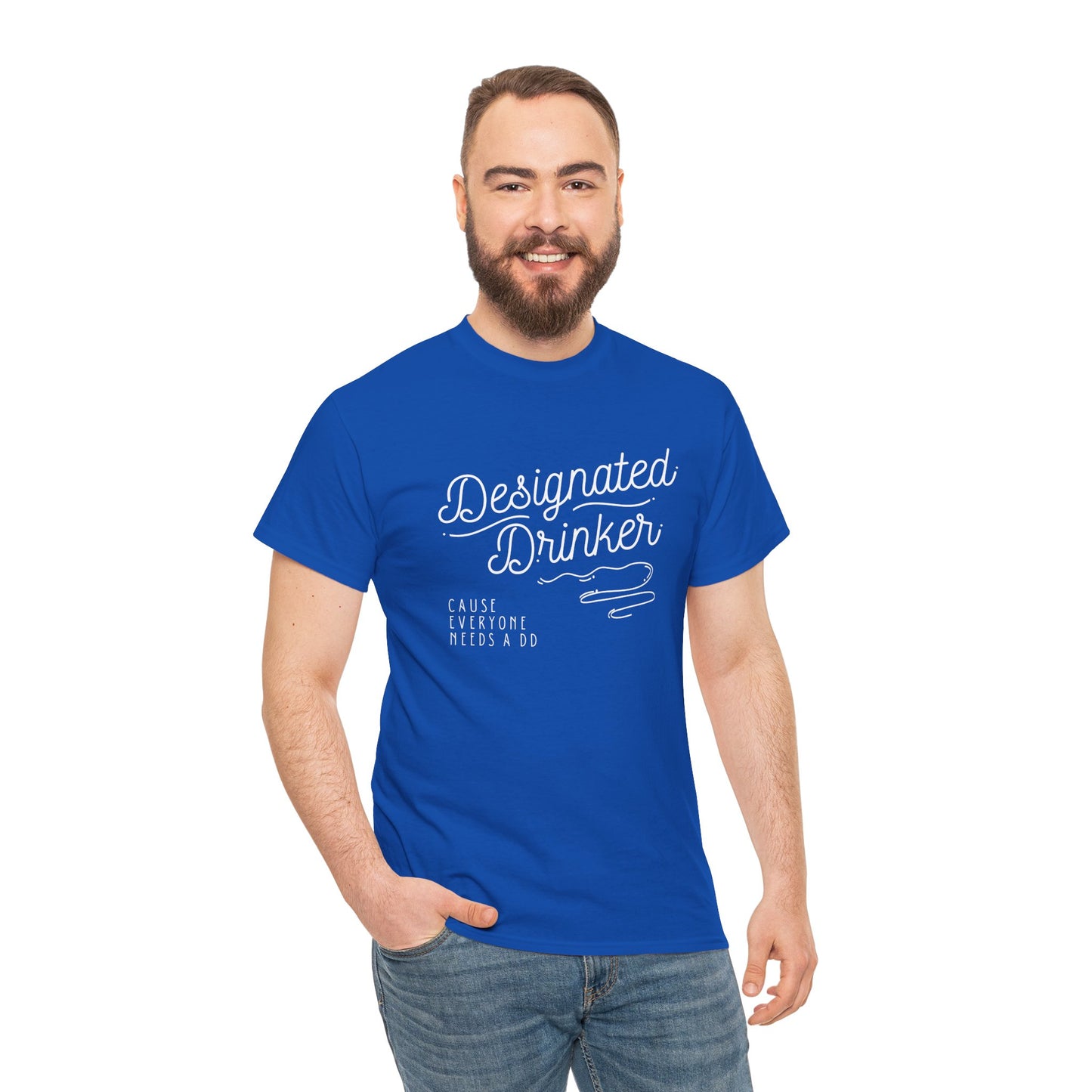 DD Designated Drinker Unisex Heavy Cotton Tee - Perfect for Parties & Gatherings