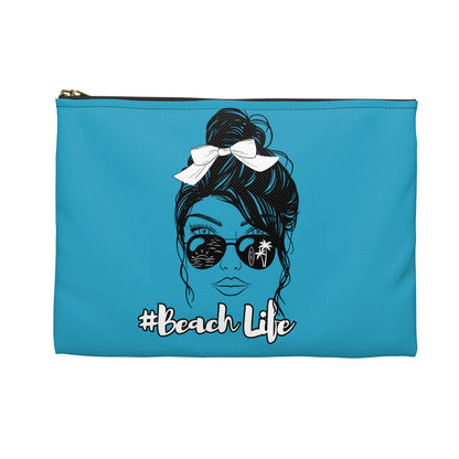 #Beach Life Accessory Pouch - Stylish Summer Storage for Beach Lovers