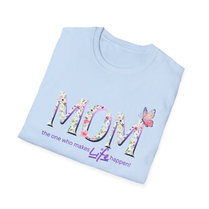 Floral Butterfly MOM T-Shirt - Perfect Gift for Mother's Day